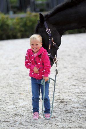 Vestje paardjes roze
