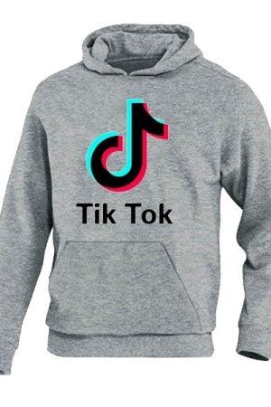 TikTok Hoodie grijs