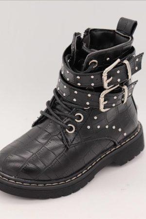 Buckle boots crocolook veter