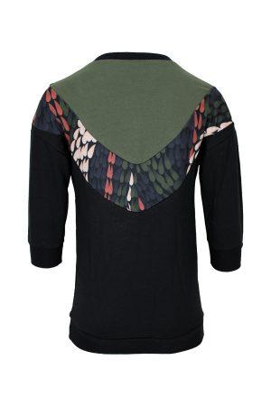 V-line sweater jurkje bloesem