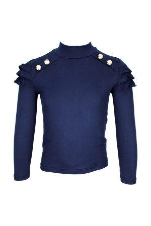 Topje ruffle blauw
