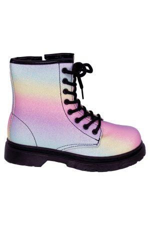 Boots Rainbow glitter