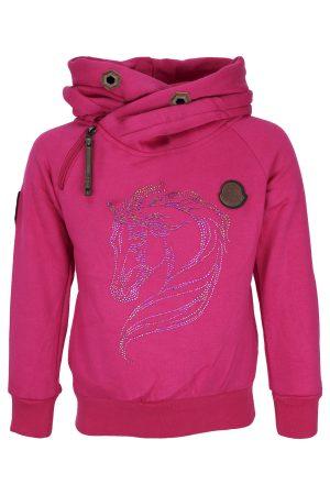 Hoodie prachtpaard roze