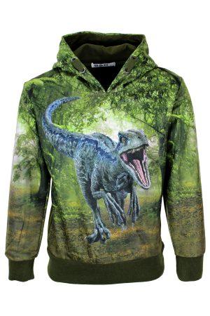 Hoodie Dino groen