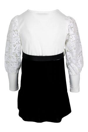 Jurkje Lili wit/zwart