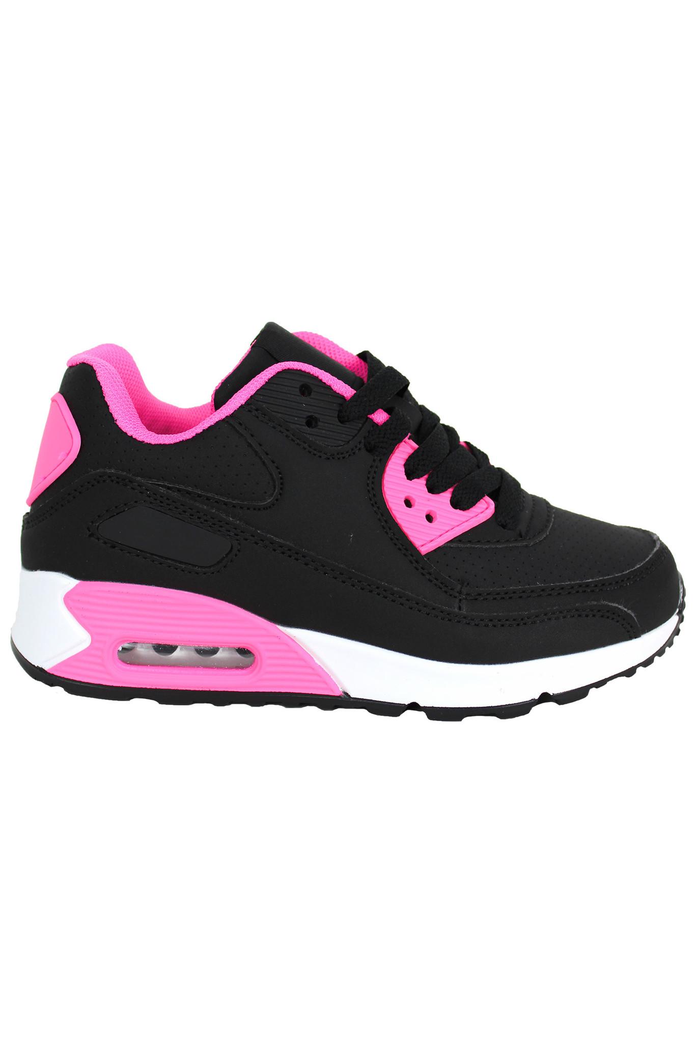 Zwart roze sneakers clearance