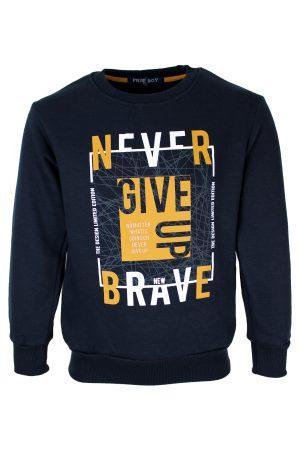 Sweater Nevergiveup blauw