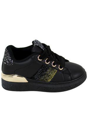 Sneakers cool gold zwart