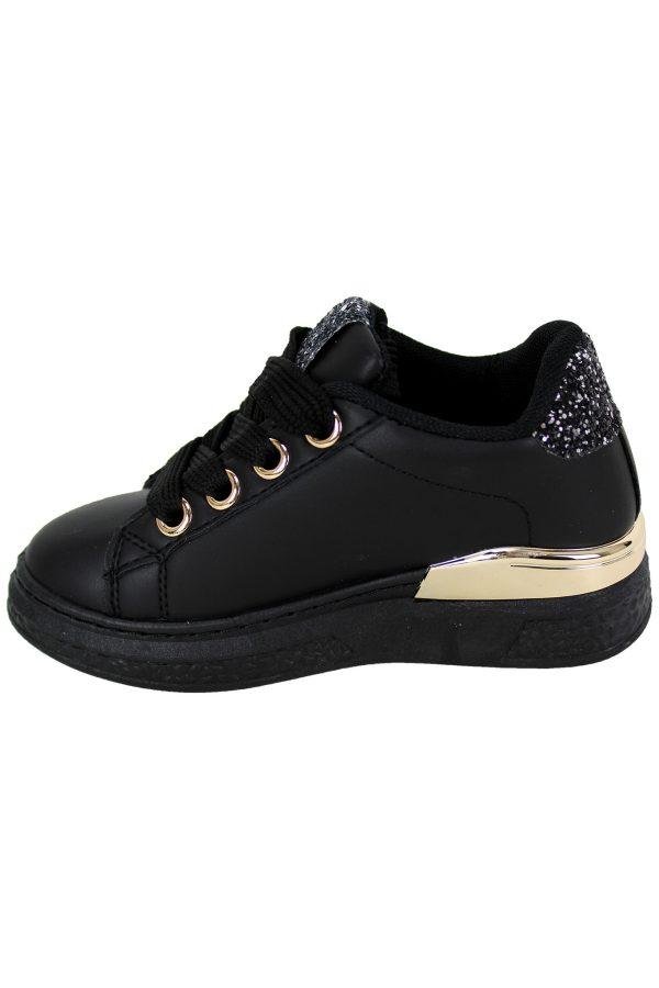 Sneakers cool gold zwart
