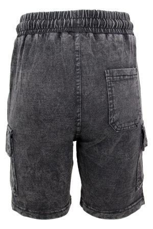 Broekje denim kort grijs