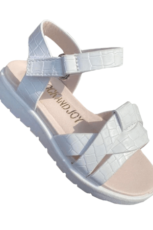 Sandalen Crocolook wit