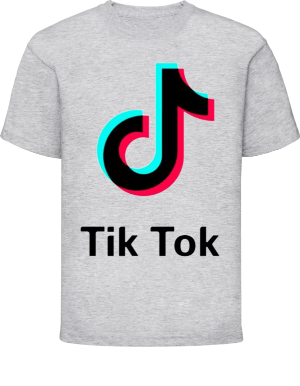 TikTok Shirt grijs