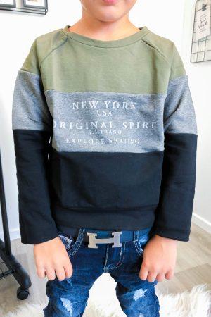 Sweater new york grijs
