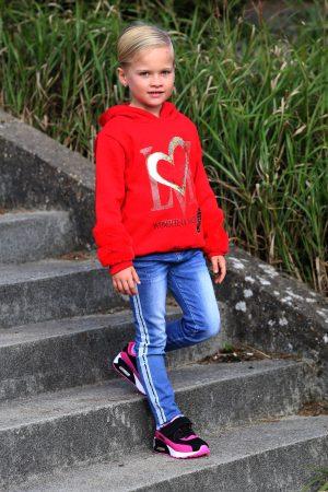 Hoodie love rood