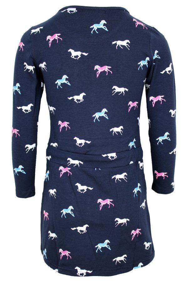 Jurkje Lundy paardjes blauw