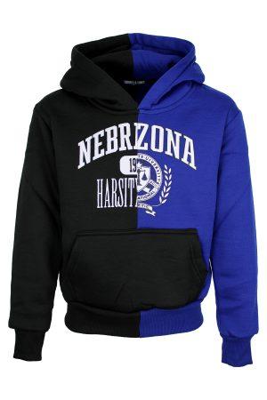 Hoodie zwart blauw