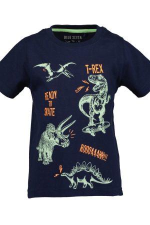 Blueseven t-shirt dino blauw