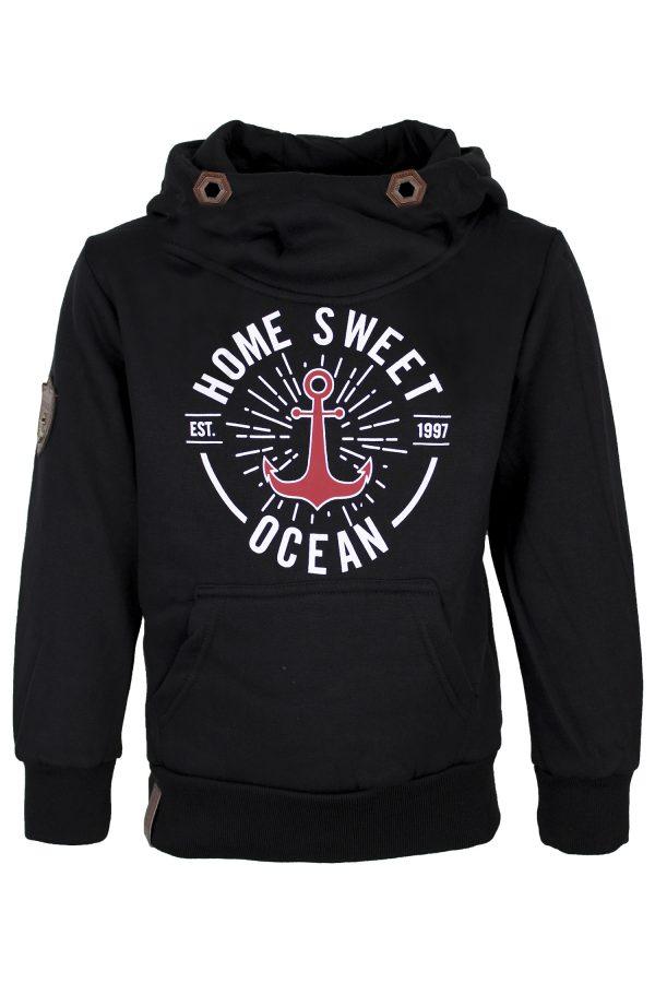 Hoodie ocean zwart