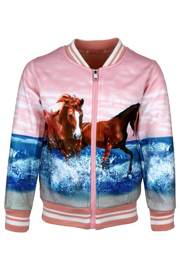 Bombervestje Paard roze