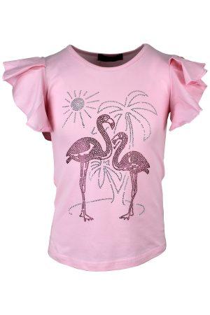 Shirtje flamingo roze