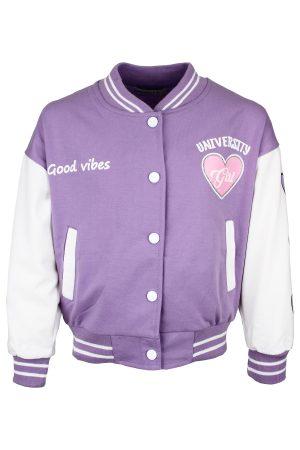 Bombervestje Good Vibes paars