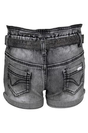 Broekje Girls denim glitter grijs
