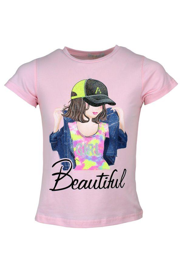 Shirtje Girl roze