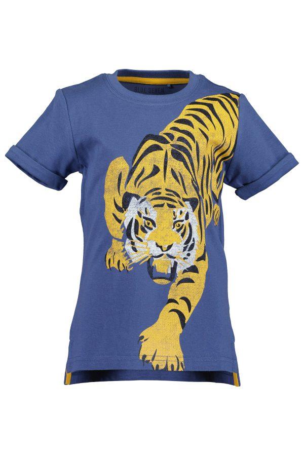 Shirtje Blueseven Tijger limited blauw