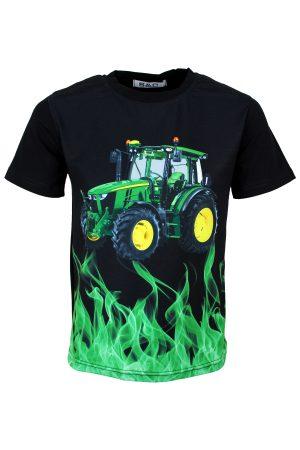 Shirtje Tractor John Deere zwart