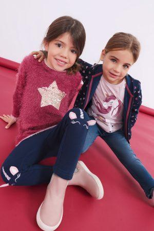 Jurkje Sweaterdress Blue Seven Star rood model