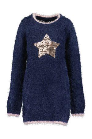Jurkje Sweaterdress Blue Seven Star blauw