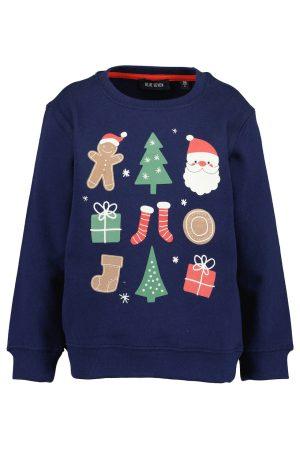 Sweater Blue Seven Kerstmis blauw