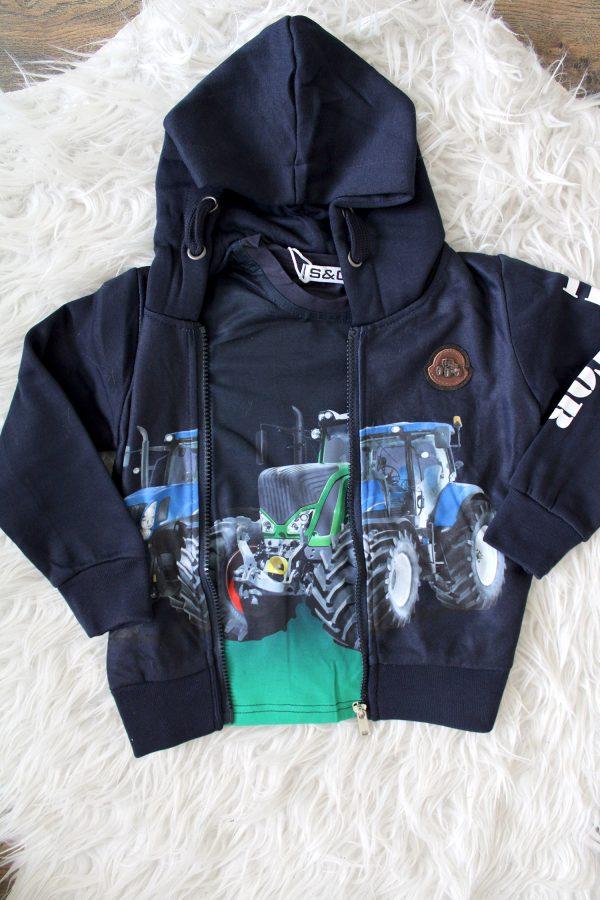 Shirtje Tractor Fendt blauw, vestje blue tractor blauw