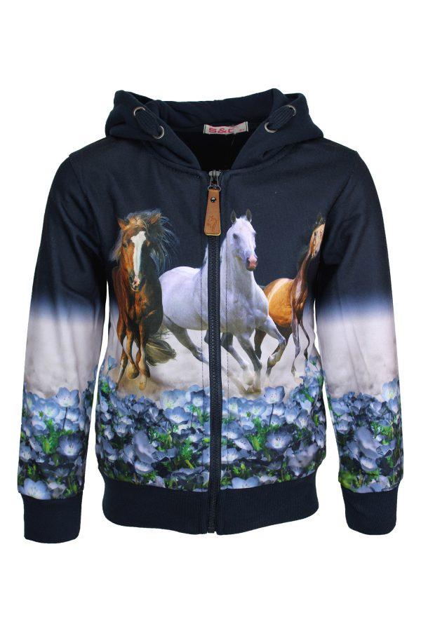Vestje Shire paard blauw