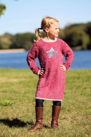 Jurkje Sweaterdress Blue Seven Star rood