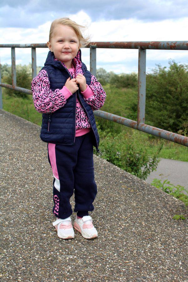 Model Huispak / Joggingpak Girls blauw