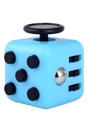 Fidget Cube friemelkubus Blauw-zwart
