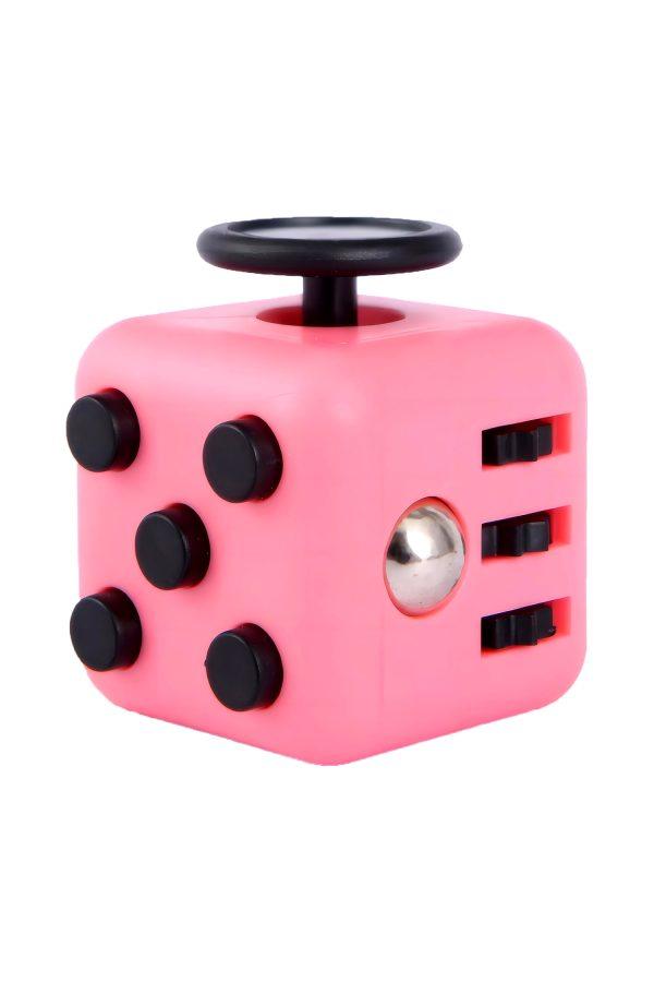 Fidget Cube friemelkubus Roze-Zwart
