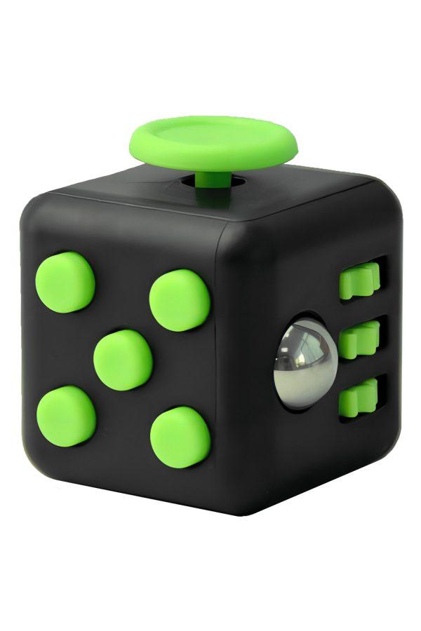 Fidget Cube friemelkubus Zwart-Groen