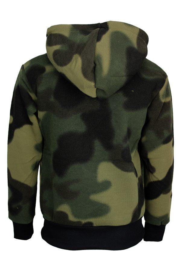 Hoodie Camouflage groen