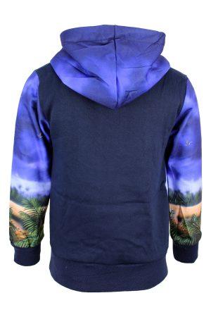 Hoodie Dinosaurus T-Rex blauw