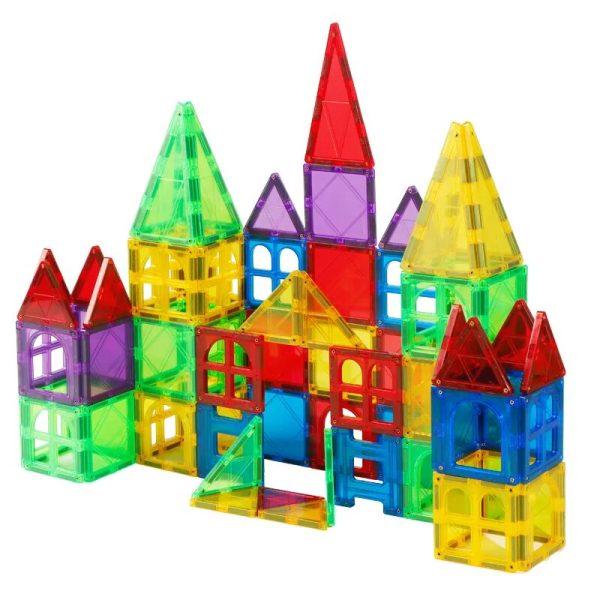 Magnetische bouwstenen speelgoedset | 46 stuks - Afbeelding 3