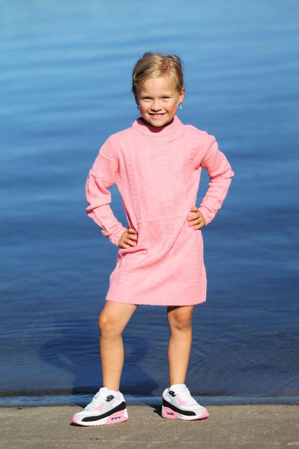 sneakers coolchick roze, jurkje Sweaterdress Curcy lichtroze