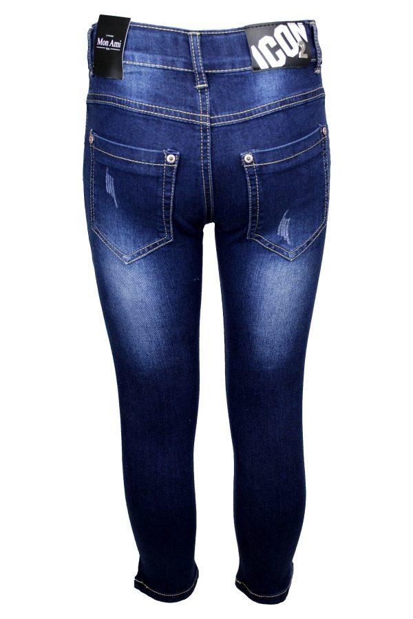 Broekje Boys denim lang blauw