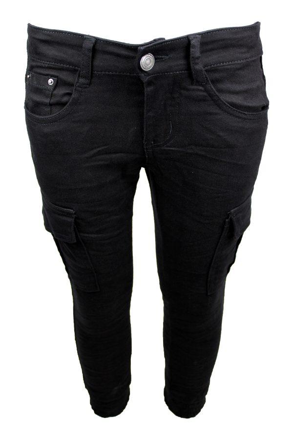 Broekje Jeans Cargo limited zwart