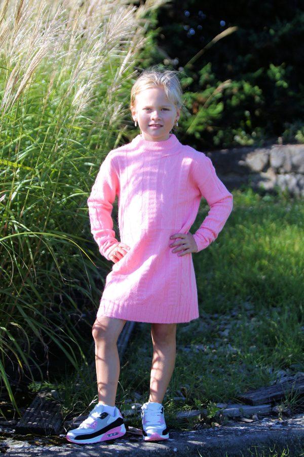 sneakers coolchick roze, jurkje Sweaterdress Curcy lichtroze