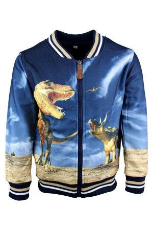 Bombervestje Dinosaurus blauw