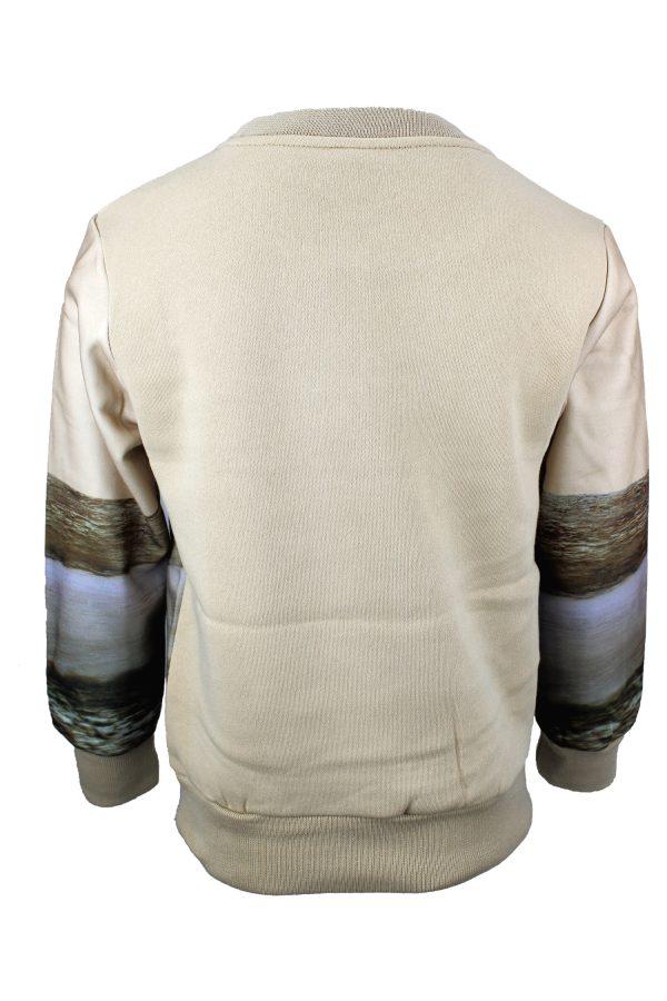 Sweater groene Tractor beige