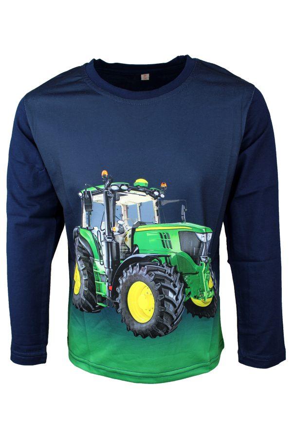 Shirtje blauw groene tractor