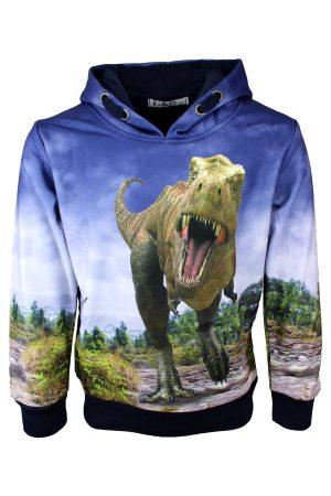 Hoodie Dinosaurus blauw